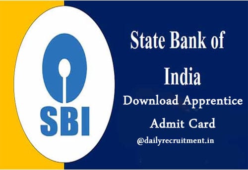 SBI Apprentice Admit Card 2021