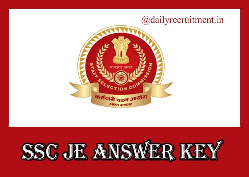 SSC JE Answer Key 2019