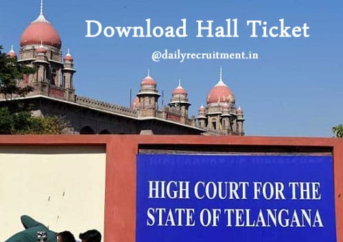 TS High Court Hall Ticket 2019