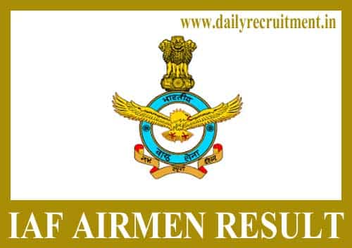 IAF Airmen Result 2019
