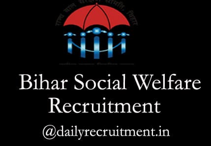 Bihar Social Welfare Recruitment 2019