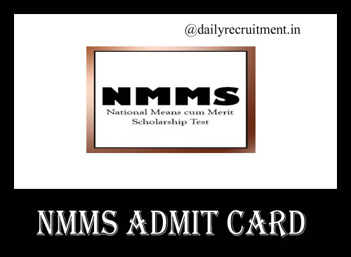 NMMS Hall Ticket 2022 Telangana