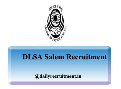 DLSA Salem Recruitment 2020