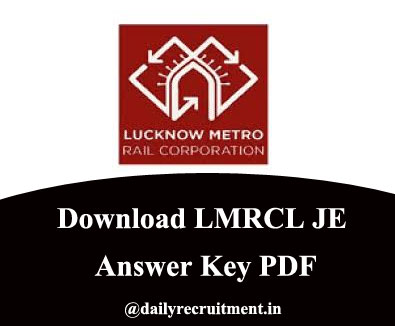 LMRCL JE Answer Key 2020