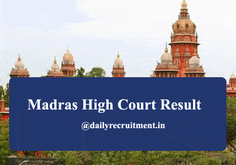 Madras High Court Result 2020