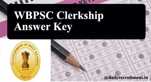 WBPSC Clerkship Answer Key 2020
