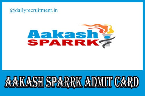 AAKASH Sparrk Admit Card 2020