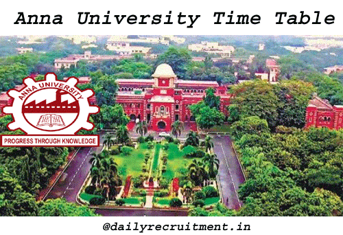 Anna University Time Table 2020