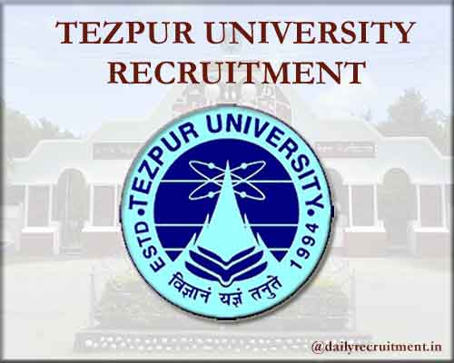 Tezpur University Recruitment 2020