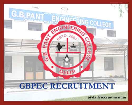 GBPEC Recruitment 2020