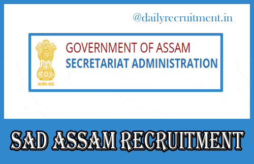 SAD Assam Recruitment 2021