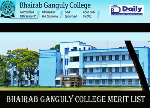 Bhairab Ganguly College Merit List 2020
