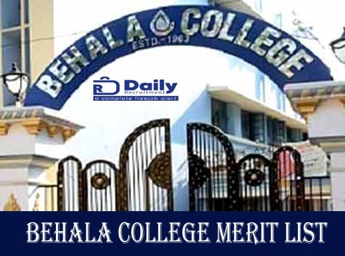 Behala College Merit List 2020
