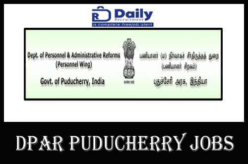 DPAR Puducherry Recruitment 2020