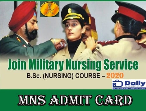 Join Indian Army MNS Admit Card 2020