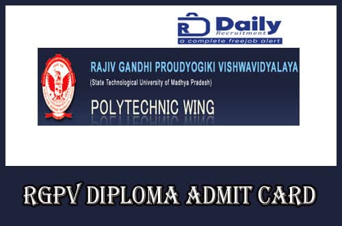 RGPV Diploma Admit Card 2020