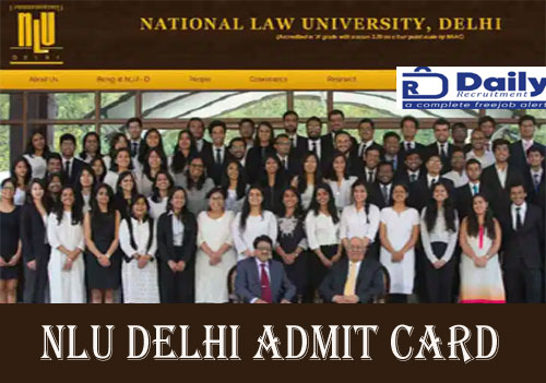 NLU Delhi Admit Card 2020