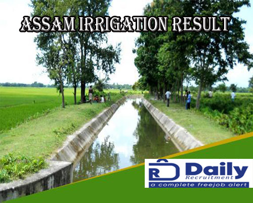 Assam Irrigation Result 2020