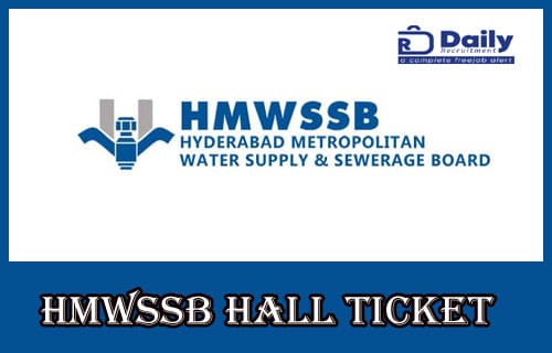 HMWSSB Manager Hall Ticket 2020