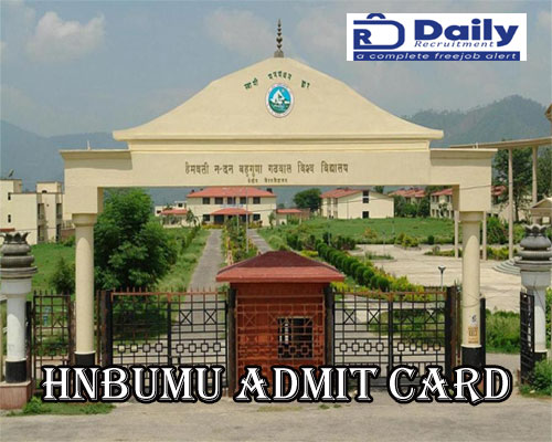 HNBUMU Admit Card