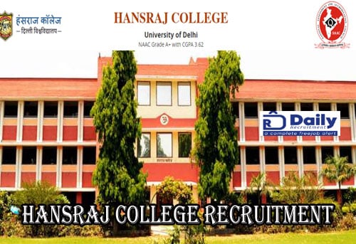 Hansraj College Recruitment 2020