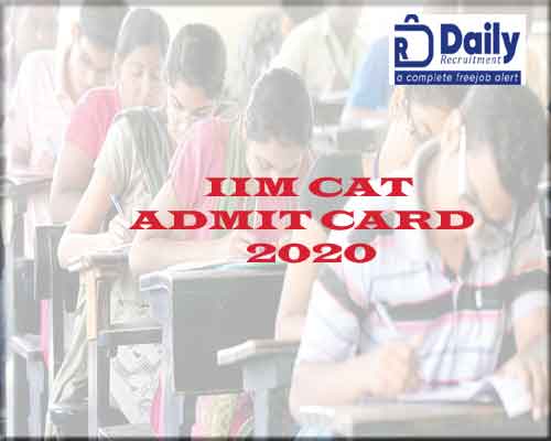 IIM CAT ADMIT CARD 2020