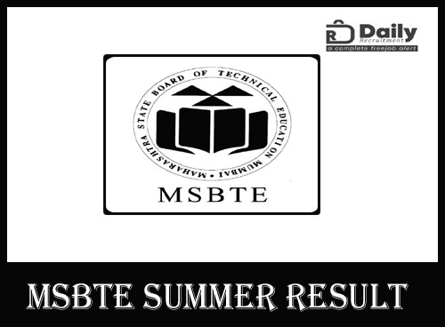MSBTE Summer Result 2021