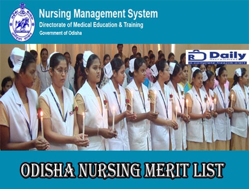 DOH Odisha Nursing Merit List 2021