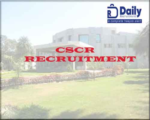 CSCR Recruitment