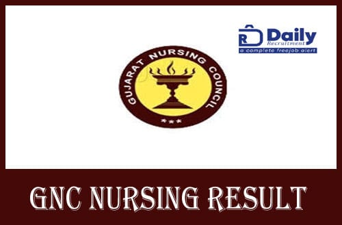 Gujarat Nursing Council Result 2020
