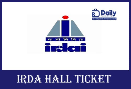 IRDA Hall Ticket 2020
