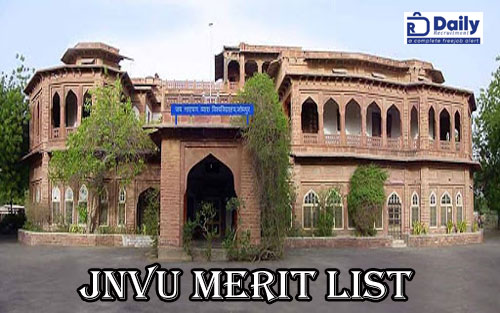 JNVU 3rd Merit List 2020