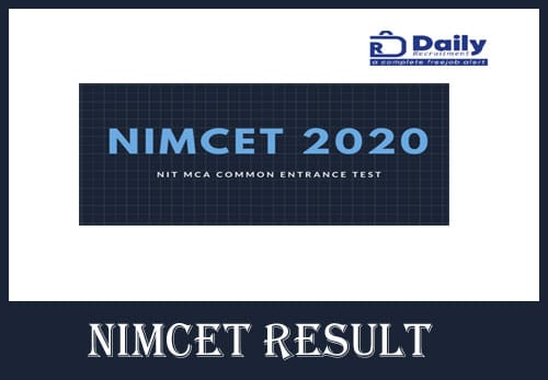 NIMCET Result 2020