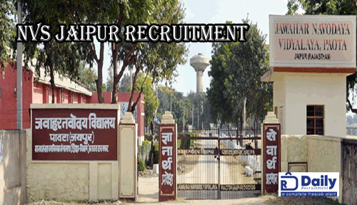 NVS Jaipur Recruitment 2020
