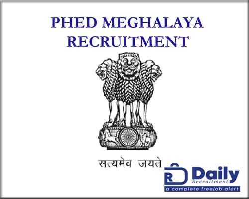 phed meghalaya recruitment 2020