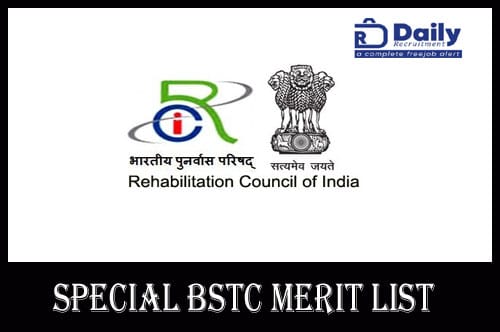 Special BSTC 2nd Merit List 2020