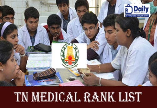 TN Medical Rank List 2020 (Out), Check Tamilnadu NEET Rank