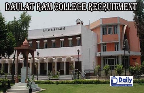 Daulat Ram College Recruitment 2020