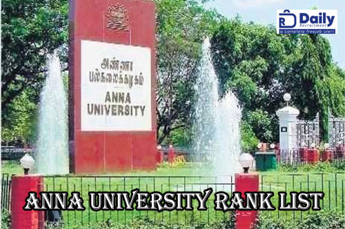 Anna University Rank List 2020