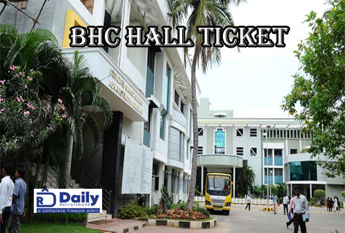 BHC Hall Ticket 2023 August