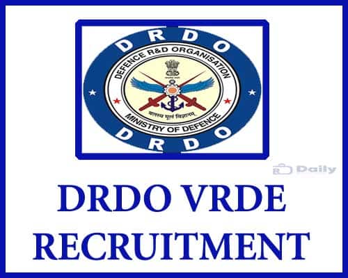 DRDO VRDE Recruitment 2020-21