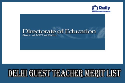 Delhi Guest Teacher Merit List 2020