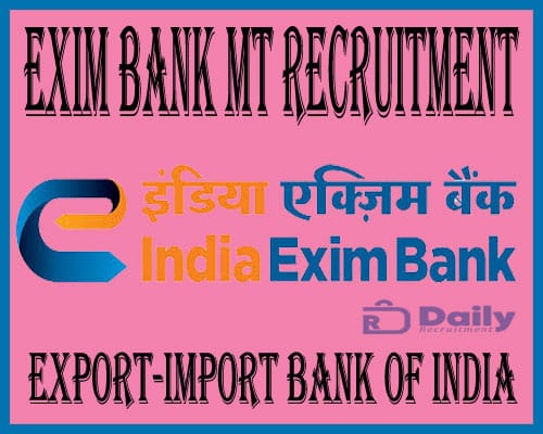Exim Bank Recruitment 2020