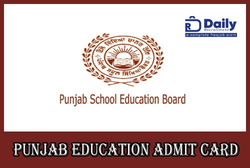 Punjab Education ETT Admit Card 2021
