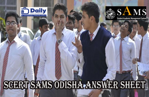 SCERT SAMS Odisha Answer Sheet 2020