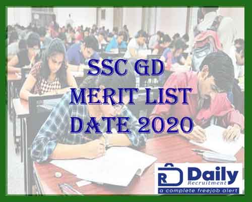 SSC GD Final Merit List Date 2020