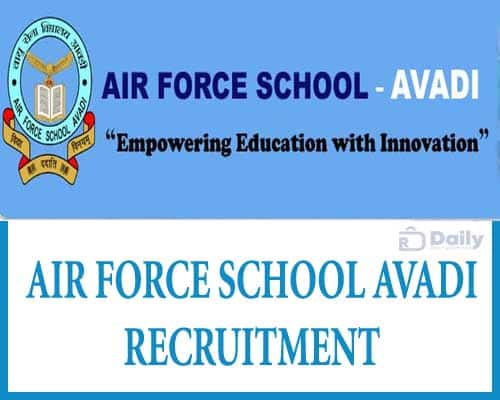 Air Force School Avadi Recruitment 2024
