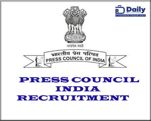 Press Council India Recruitment 2021