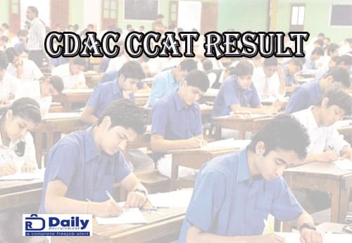 CDAC CCAT Result 2021