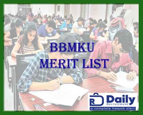 BBMKU PG 1st Merit List 2022
